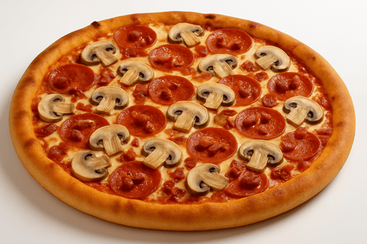 Canadian Pizza - Pepperoni, Mushrooms, Bacon & Extra Cheese - City South Pizza