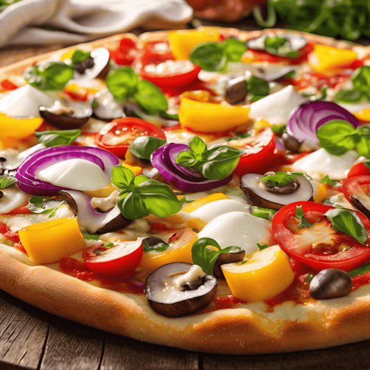Vegetarian Pizza - Fresh Garden Vegetables - City South Pizza