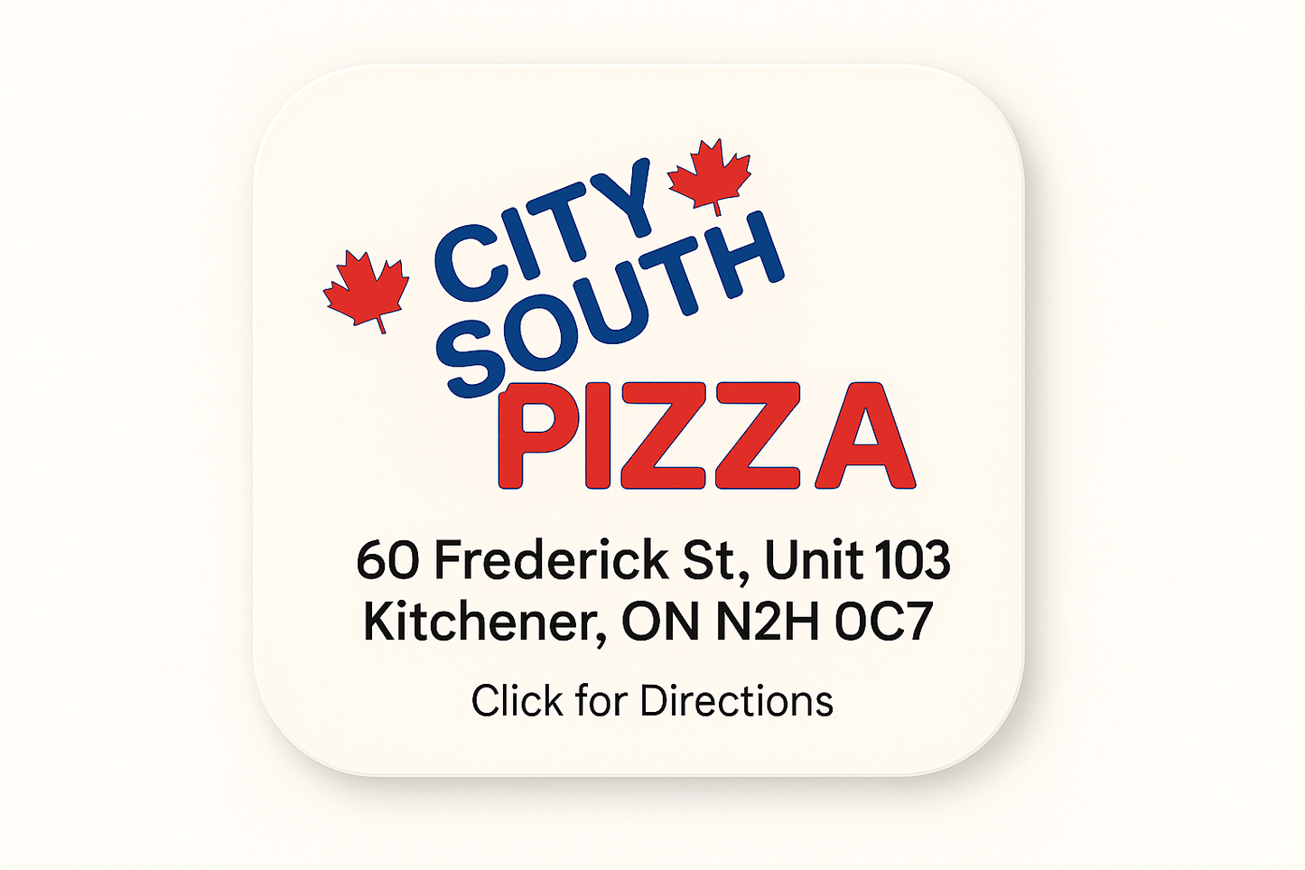 Shahi Paneer Pizza - City South Pizza