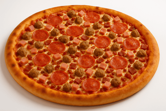Meat Lover's Pizza - Pepperoni, Bacon, Sausage & Ham - City South Pizza