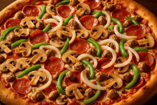 Deluxe Pizza - Loaded with Premium Toppings - City South Pizza