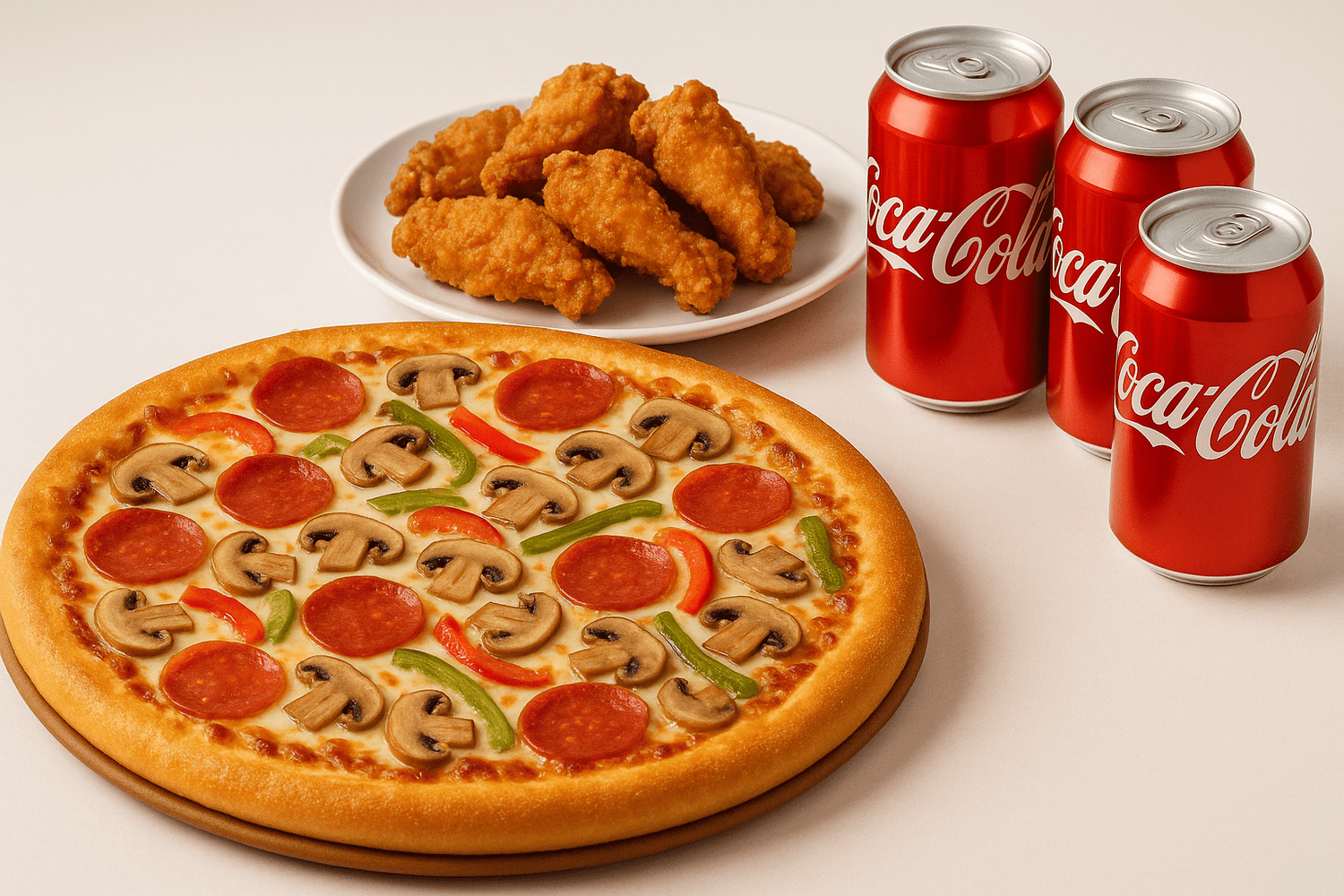 Single Pizza and Wings Combo - City South Pizza