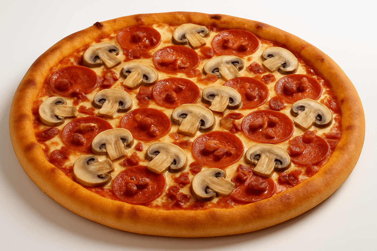 Canadian Pizza - Pepperoni, Mushrooms, Bacon & Extra Cheese - City South Pizza