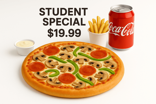 Student Special - Medium 4 - Topping Pizza Combo - City South Pizza